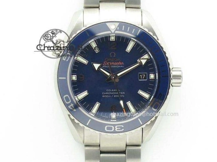 0305 SmartChoice Seamaster Diver 300M ZF 1:1 Best Edition Blue Ceramic Gray Dial on Blue Rubber Strap A 7735